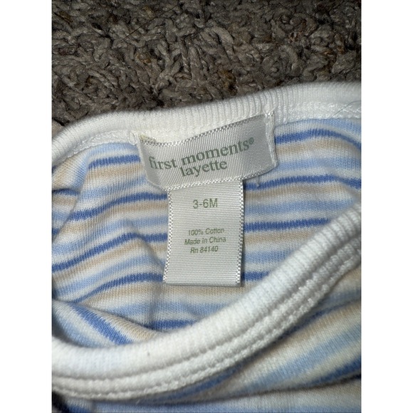 Vintage 2000s Y2K First Moments Layette Baby Boy Overalls Baby Jungle  3-6mo - Picture 3 of 5